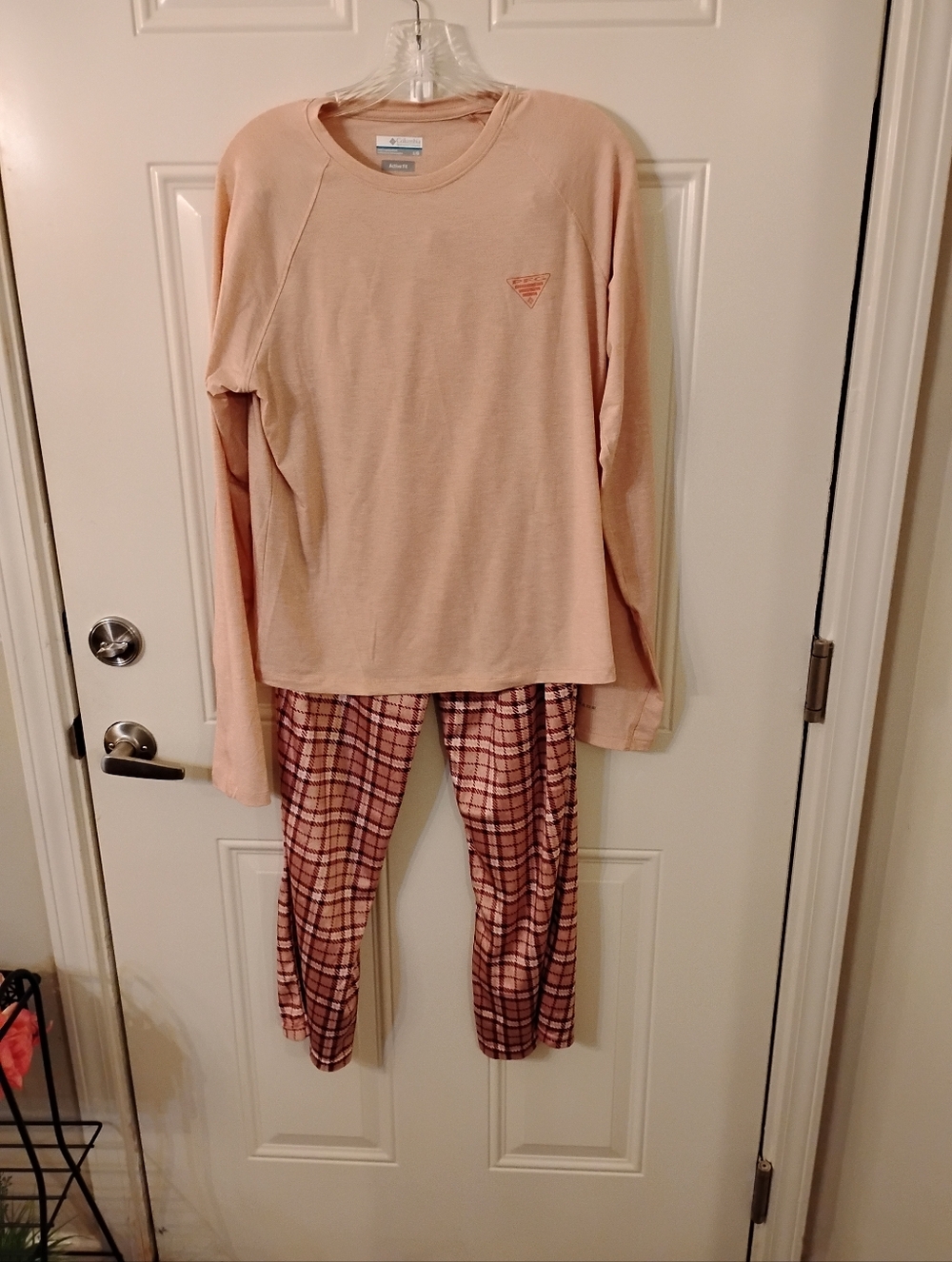 Brand New Columbia Plaid Two Piece Pajamas Made In Cambodia. Soft Comfortable .